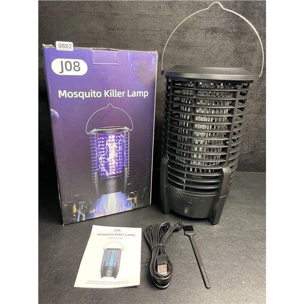 USB Rechargeable Electric Solar Bug Zapper/UV Mosquito Killer Lamp; 4200V, Hanging Design - New