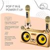 Image 3 : Masingo Kitty Cat Spinto G3 Karaoke Machine - 2 Mics and Machine - New