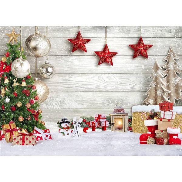 10x8ft Christmas Warm Holidays Photo/Studio Backdrop - New