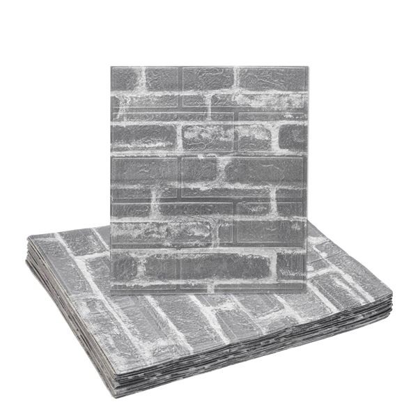 20-Pack of 3D Brick Effect Wall Panels - 29sqft Coverage 13.8"x15.2" - New