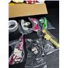 Image 2 : 12PC Hello Kitty and Friends - Squishies/Keychains and Stickers - New