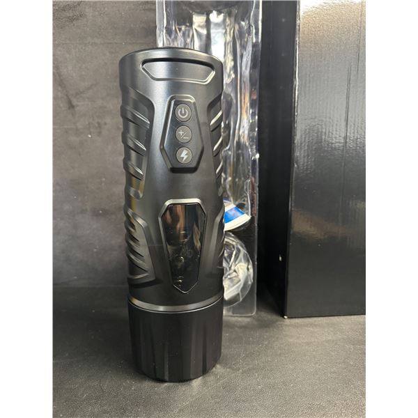 Handheld Rechargeable Male Masturbator - Multi Function with Hands Free Suction Mount - New