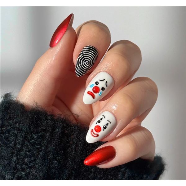 2-Packs of Worried and Sad Glamnetic Short Almond Shape Press on Nails - New