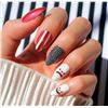 Image 2 : 2-Packs of Worried and Sad Glamnetic Short Almond Shape Press on Nails - New