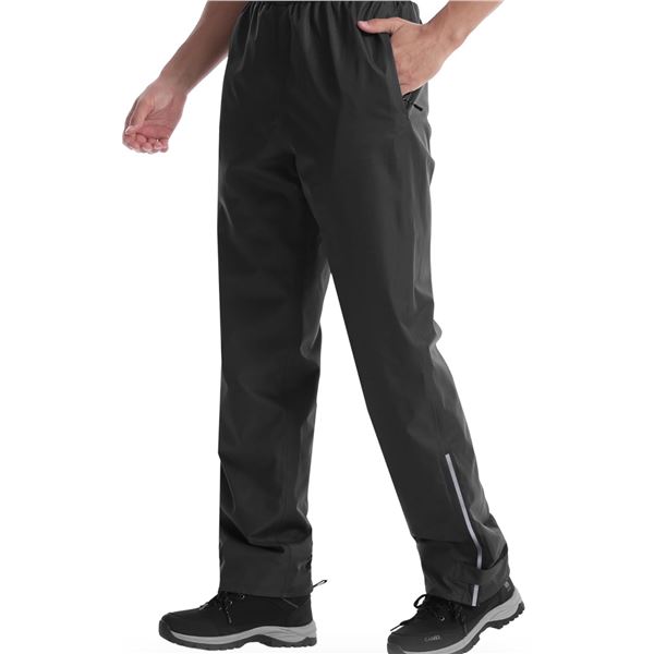 ICreek Mens Rain Pants for Golfing/Fishing/Hiking - Size Large - New