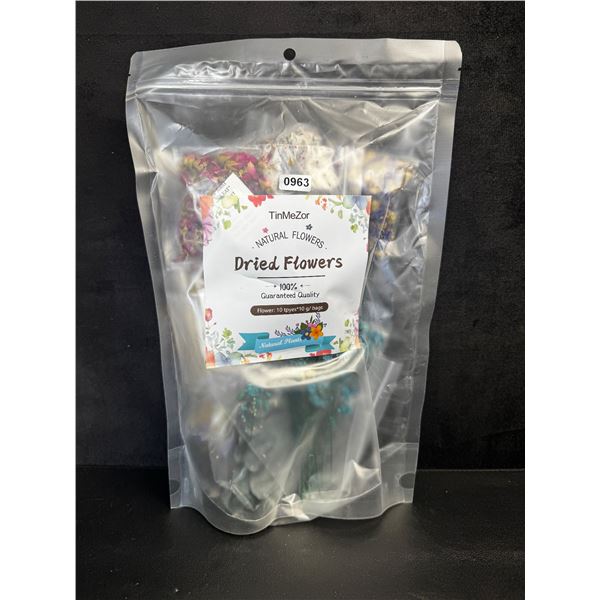 Bag of Natural Dried Flowers for Crafts/Soap Making/etc - 10 Types of Flowers 10G Each - New