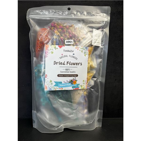 Bag of Natural Dried Flowers for Crafts/Soap Making/etc - 10 Types of Flowers 10G Each - New