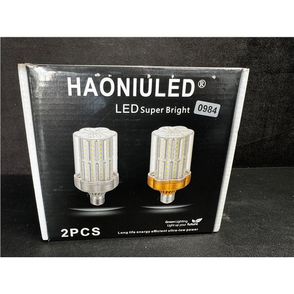 2-Pack of Super Bright LED Lights E26 Base - New