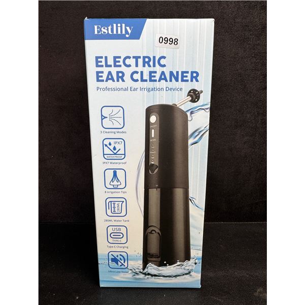 Electric Water-Powered Ear Cleaner Kit for Earwax Removal with 8 Reusable Irrigation Tips - New!