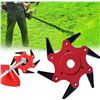 Image 1 : 2 Six Bladed Weed Eater Cutter Heads - Brush Cutters Fits Most Trimmers - New