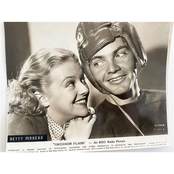 Gridiron Flash Betty Furness and Eddie Quillan original vintage movie photo