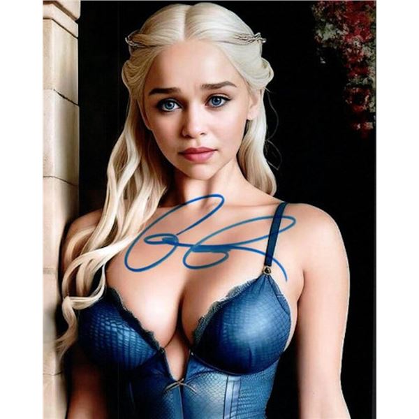Game of Thrones Emilia Clarke facsimile signed photo