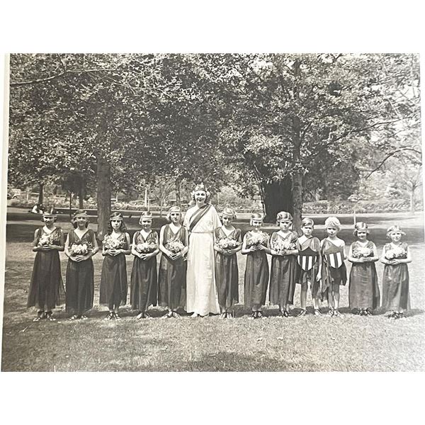 Children in fancy dress vintage photo