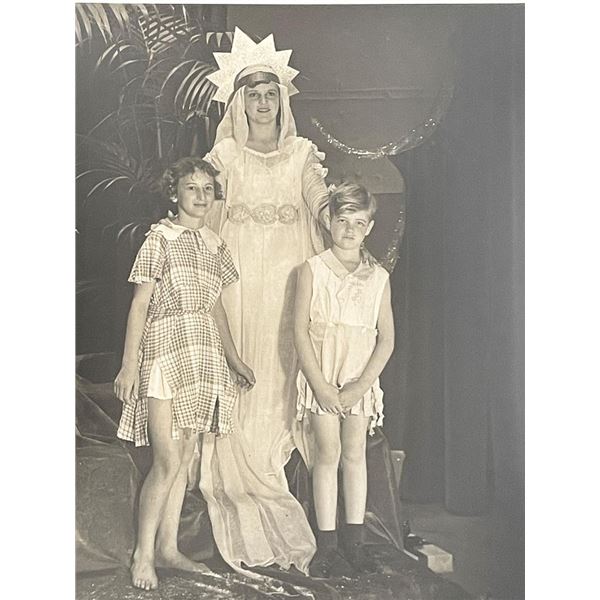 Children in fancy dress vintage photo