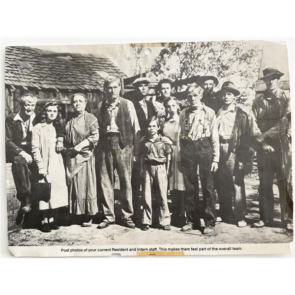 The Grapes of Wrath 1940 vintage movie photo
