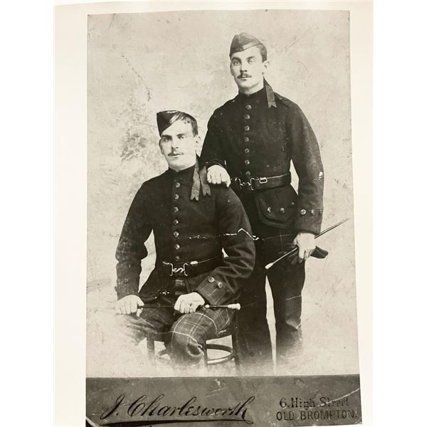 J. Charlesworth vintage military photo portrait