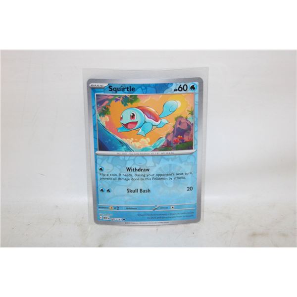 SQUIRTLE REVERSE HOLO 007/165