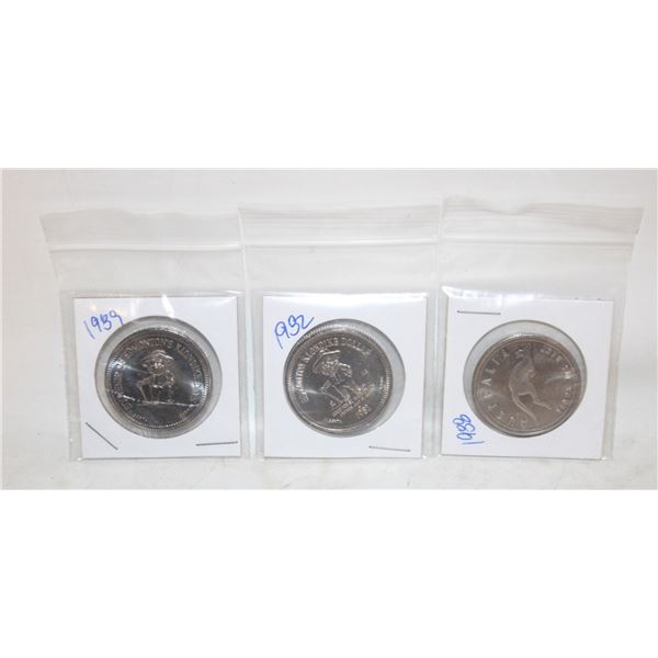 1982 1988 1989 KLONDIKE DOLLARS EDMONTON