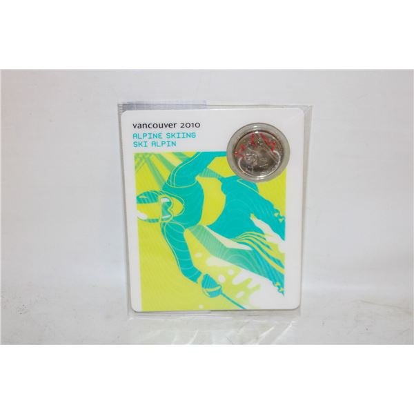 2008 CANADA SKIING 2010 OLYMPICS 25c PETRO CANADA