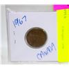 Image 1 : 1967 CANADA CONFEDERATION PENNY COPPER