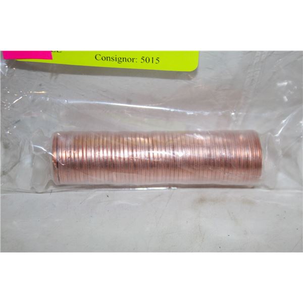 2009 NON MAGNETIC CANADA MINT 1 CENT ROLL