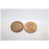 Image 1 : 1942 & 1943 WWII CANADA TOMBAC NICKELS