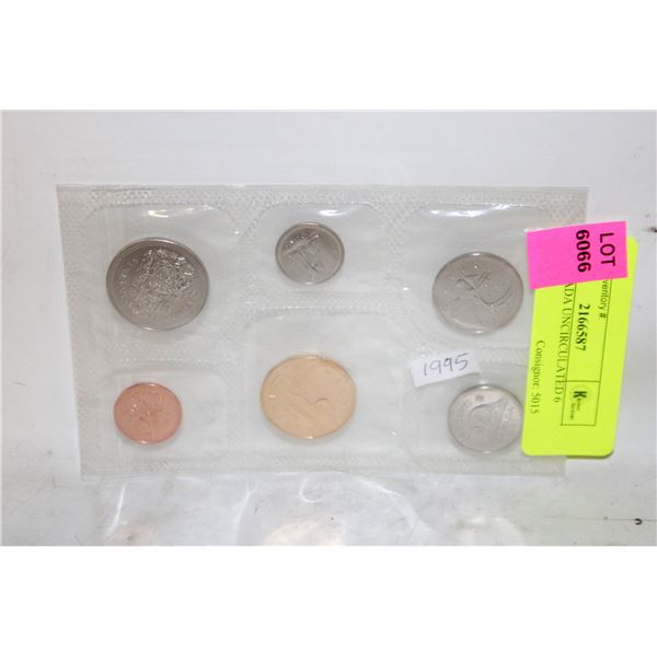 1995 CANADA UNCIRCULATED 6 COIN SET