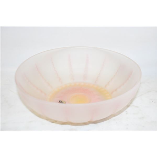 VINTAGE SATIN TONE FROSTED COLORED GLASS