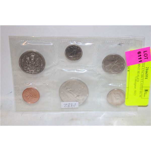 1982 CANADA UNCIRCULATED RCM COIN SET MINT SEALED