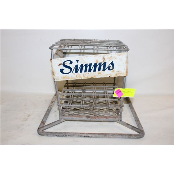 SIMMS VINTAGE FISHING ROD HOLDER DISPLAY