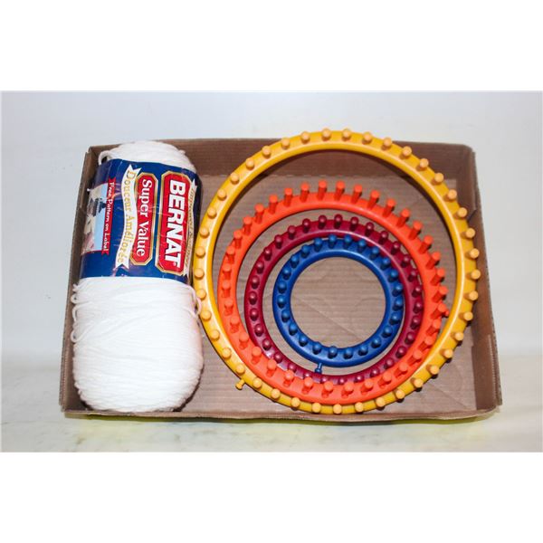 KNITTING LOOMS & YARN