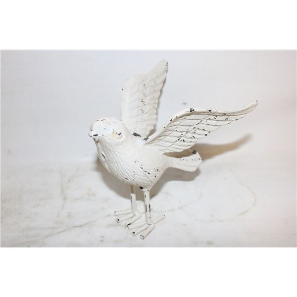CAST IRON BIRD HOME DECOR, 5" HIGH, 1.5LBS