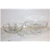 Image 1 : GLASS SERVING WARE- BOX LOT ASSORTED
