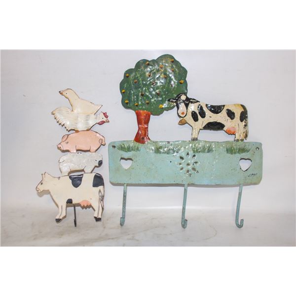FARM ANIMALS METAL HOME DECOR