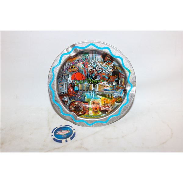 VINTAGE LAS VEGAS SOUVENIR ASHTRAY &