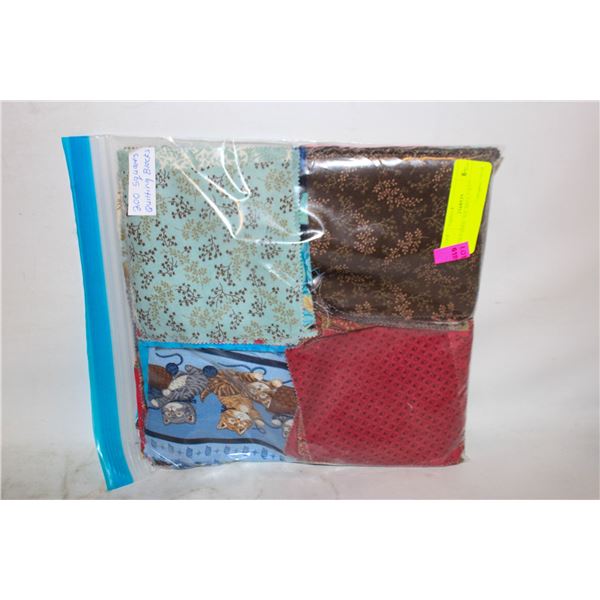 200 FABRIC SQUARES 5"X5"
