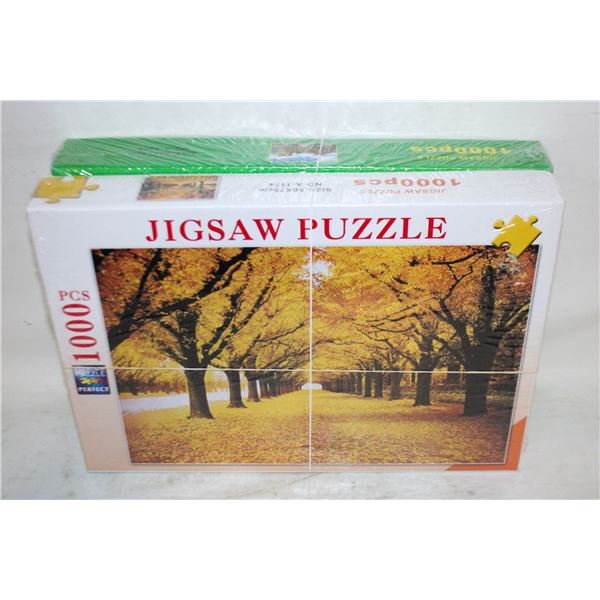 2 NEW SEALED PUZZLES, EACH 1000 PIECES