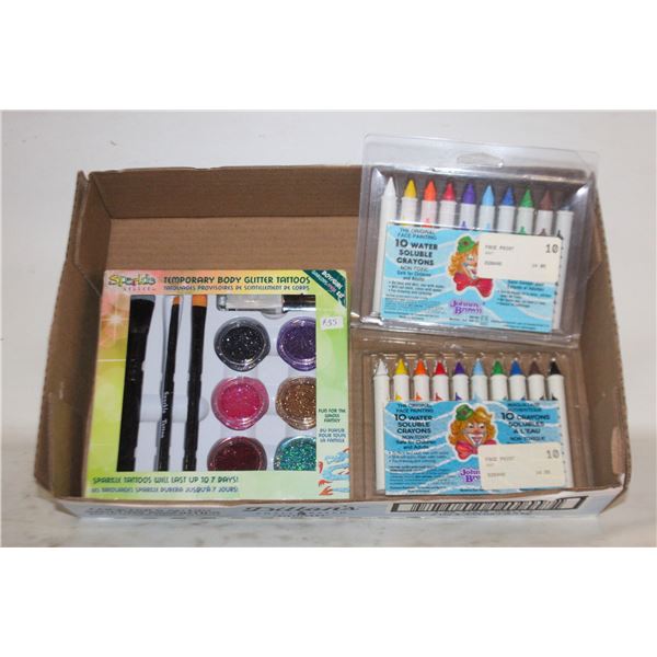 NEW TEMPORARY BODY GLITTER TATTOOS &