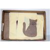 Image 1 : 20 CAT APPLIQUE BLOCKS FOR QUILTS, 10"X10"