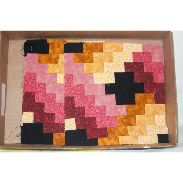12 SQUARE BLOCKS FOR QUILTS, 10"X10"