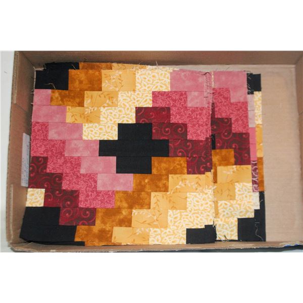 12 SQUARE BLOCKS FOR QUILTS, 10"X10"