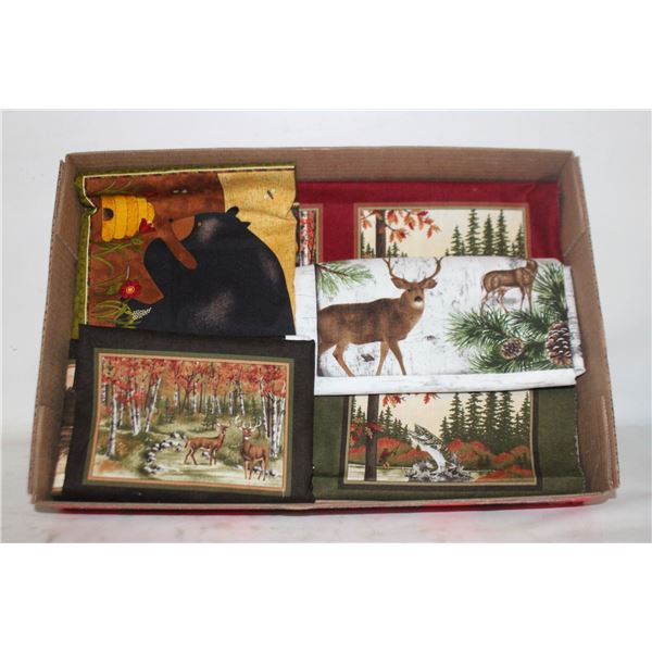 WILDLIFE PANELS FABRIC, BLACK BEARS,