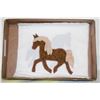 Image 1 : 8 HORSE APPLIQUE BLOCKS FOR QUILTS, 13"X13"
