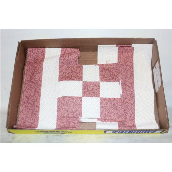 17 SQUARE BLOCKS FOR QUILTS 6.5"X6.5" &