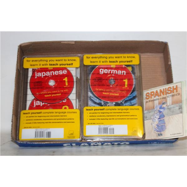 DVDS - TEACH YOURSELF GERMAN, JAPANESE