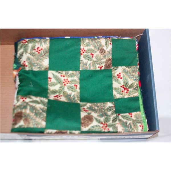 UNFINISHED CHRISTMAS PATCHWORK QUILT TOP