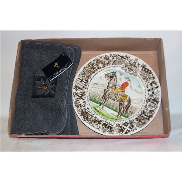 1967 RCMP 10" COLLECTOR CHINA PLATE &
