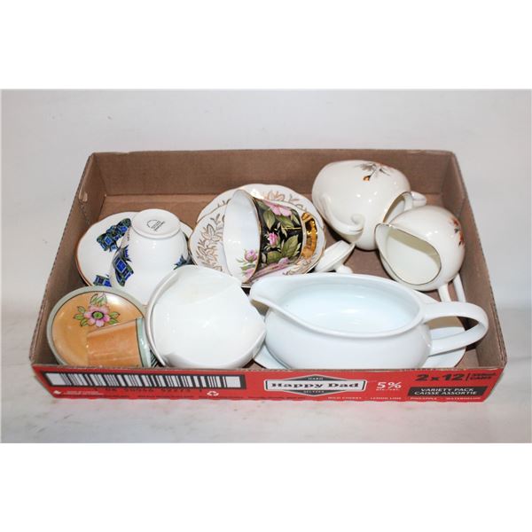 VINTAGE BONE CHINA & CHINA TEACUPS,