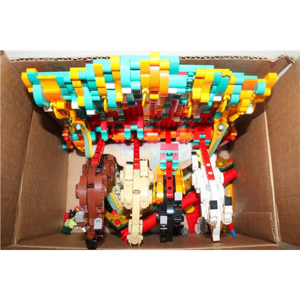 REPACKED LEGO DISPLAY MODEL GALLOPING HORSES