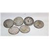 Image 1 : 6 X 1950'S SILVER CANADIAN DIMES